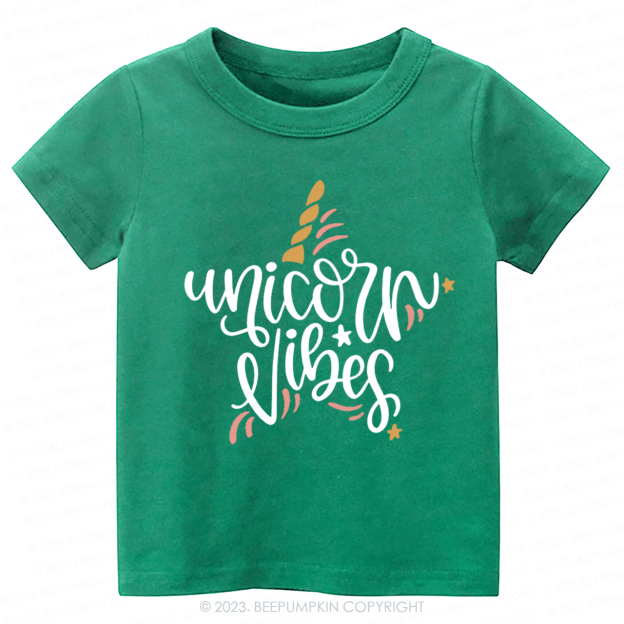 Unicorn Vibes Birthday Party Kids Shirt
