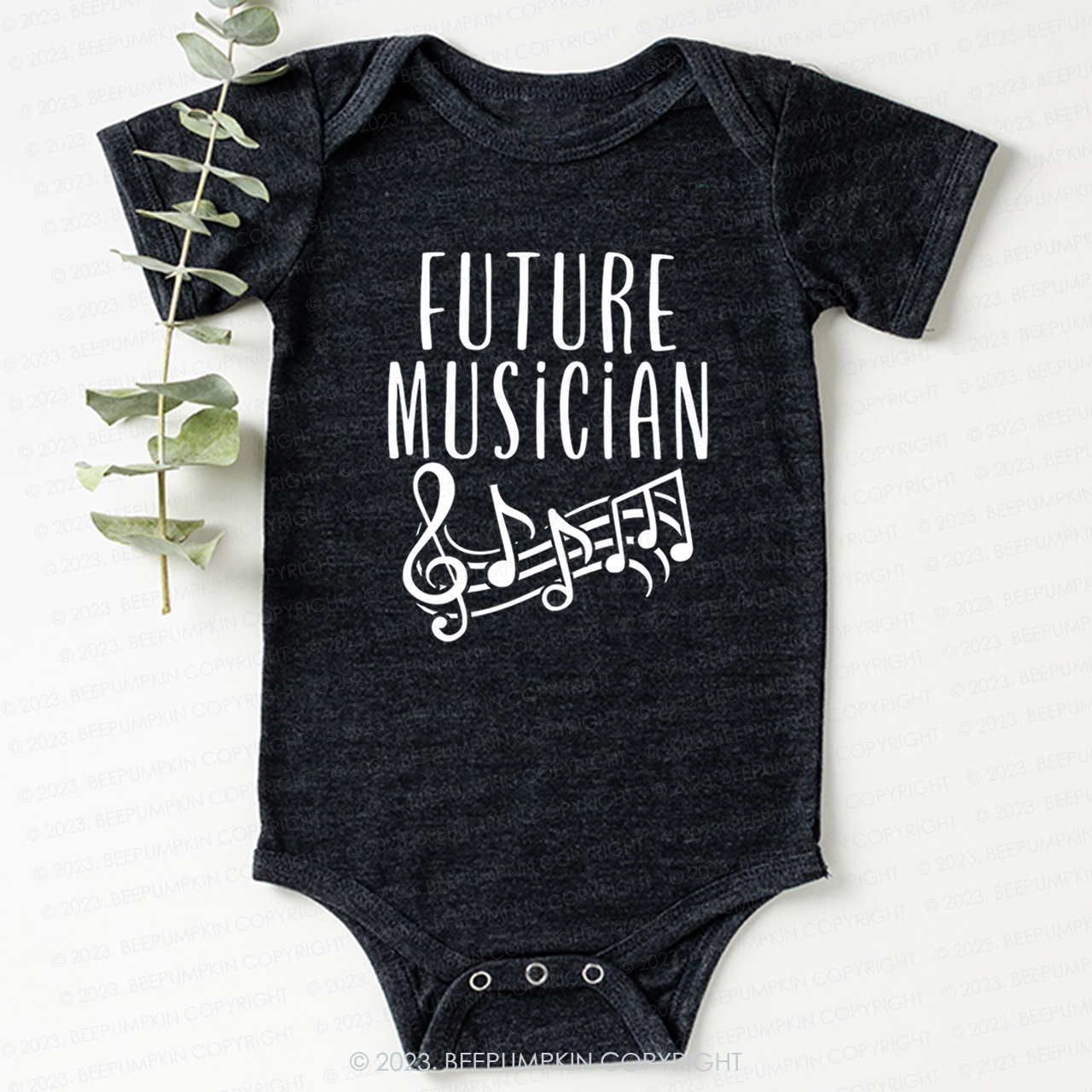 Future Musician Musical notes Bodysuit For Baby