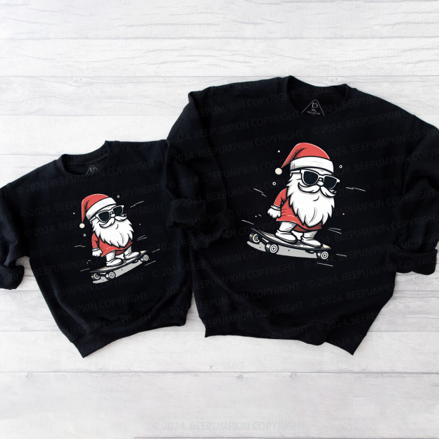 Santa Sunglasses Christmas Claus Family Christmas Sweatshirt