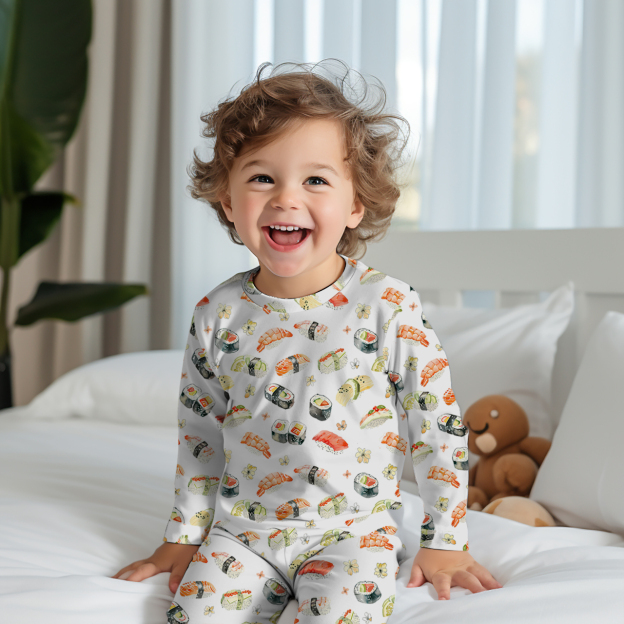 Sushi Two-Piece Pajama Set For Kids