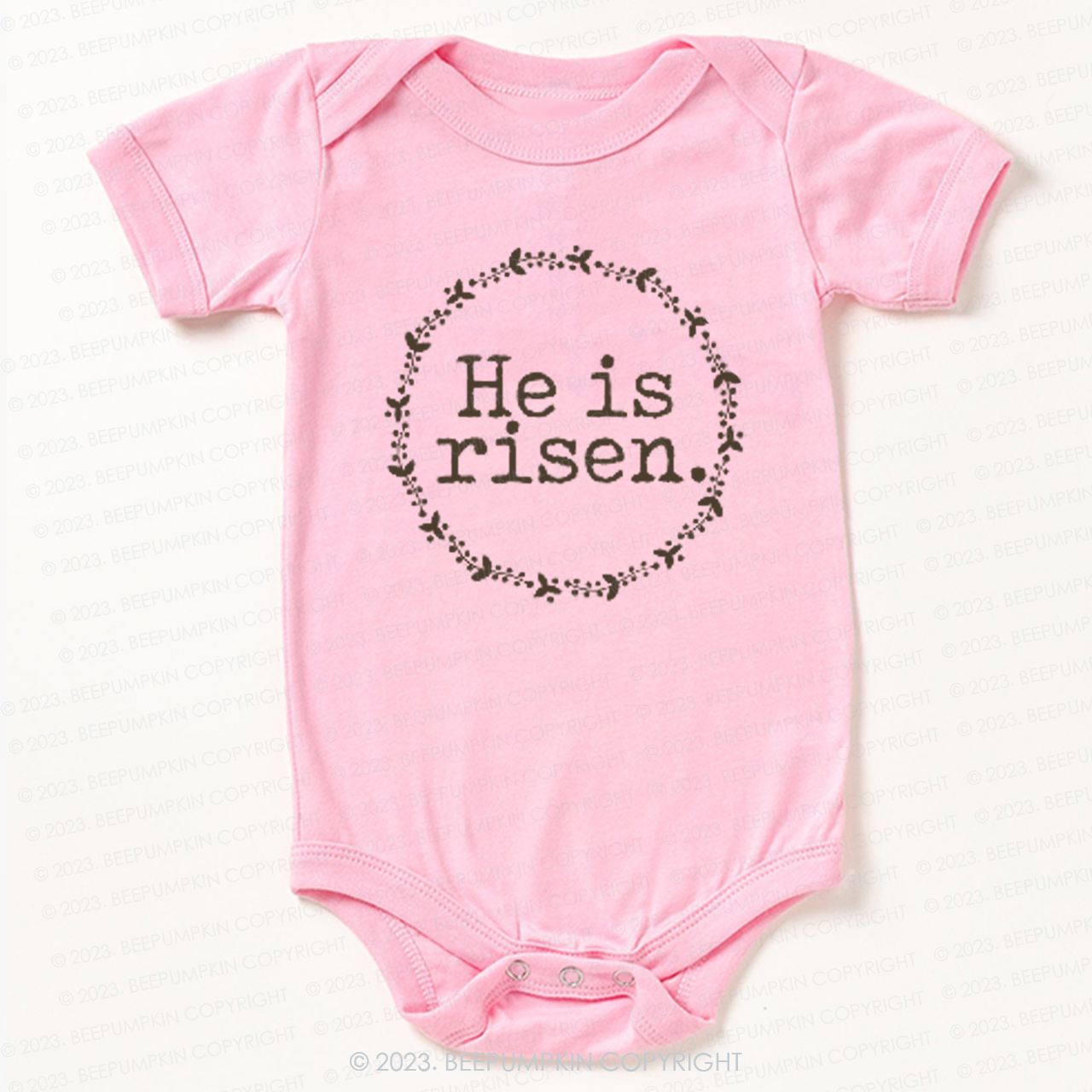 He Is Risen Faith Based Easter Bodysuit For Baby