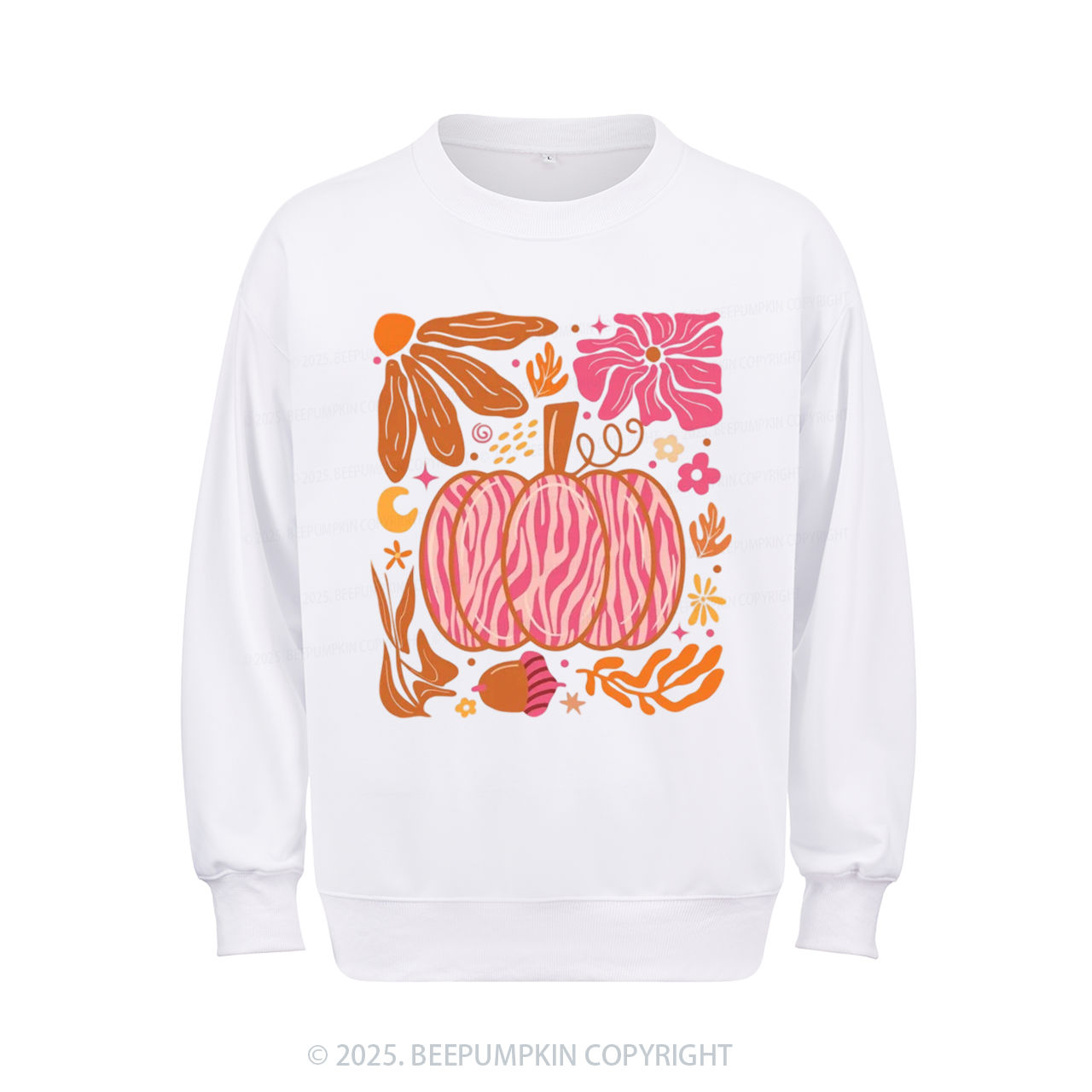 Leopard Pink Pumpkin Sweatshirt Beepumpkin