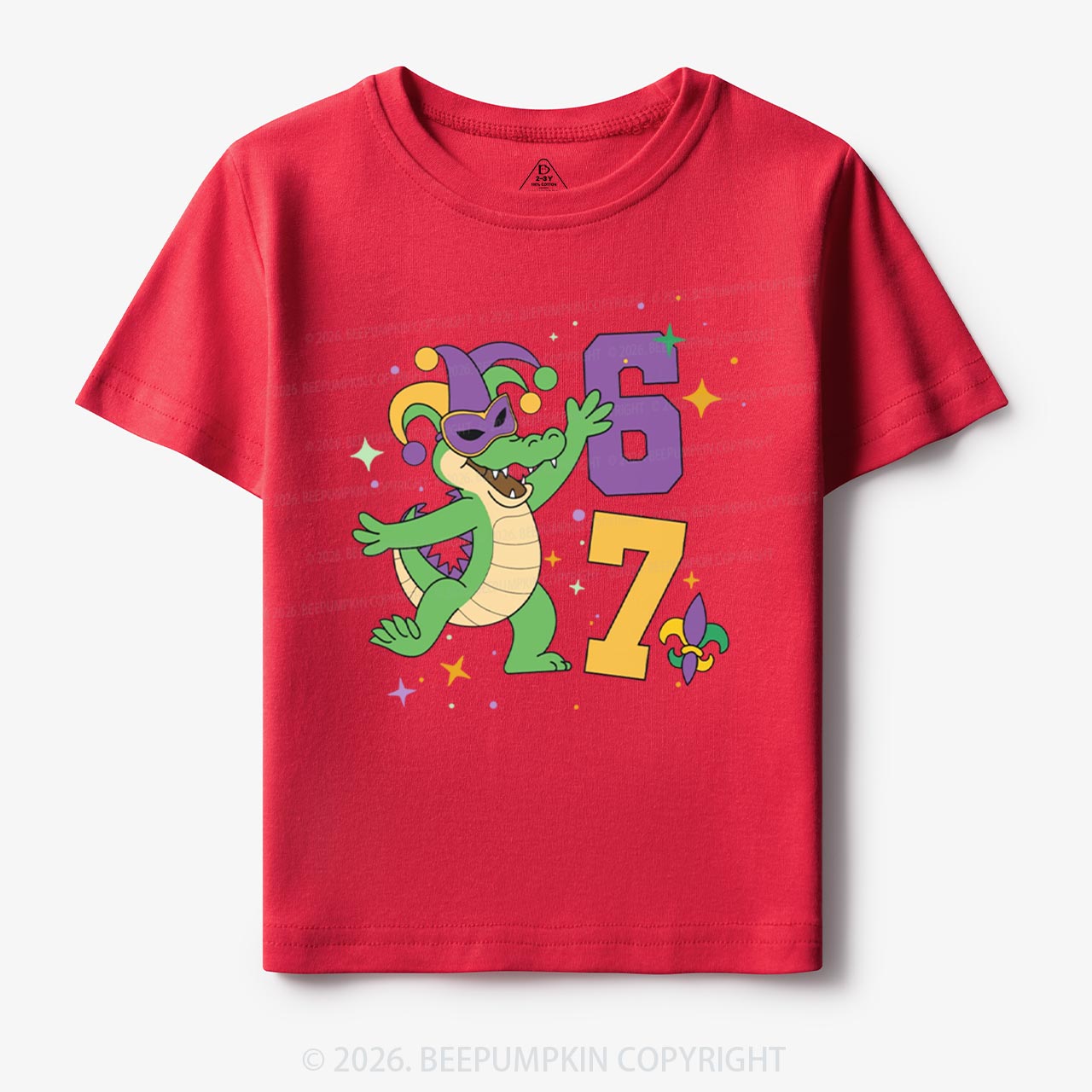 Mardi Gras Alligator 67 Toddler&Kid's Tees Beepumpkin