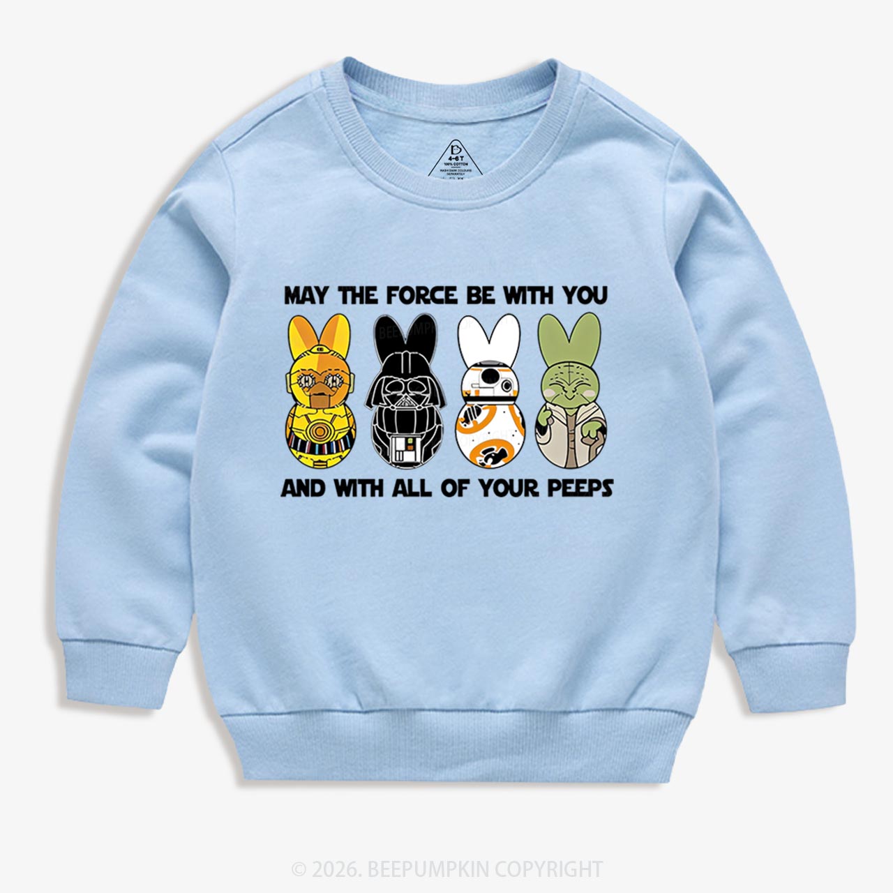 Bunny Ears Happy Easter Kid's Sweatshirt