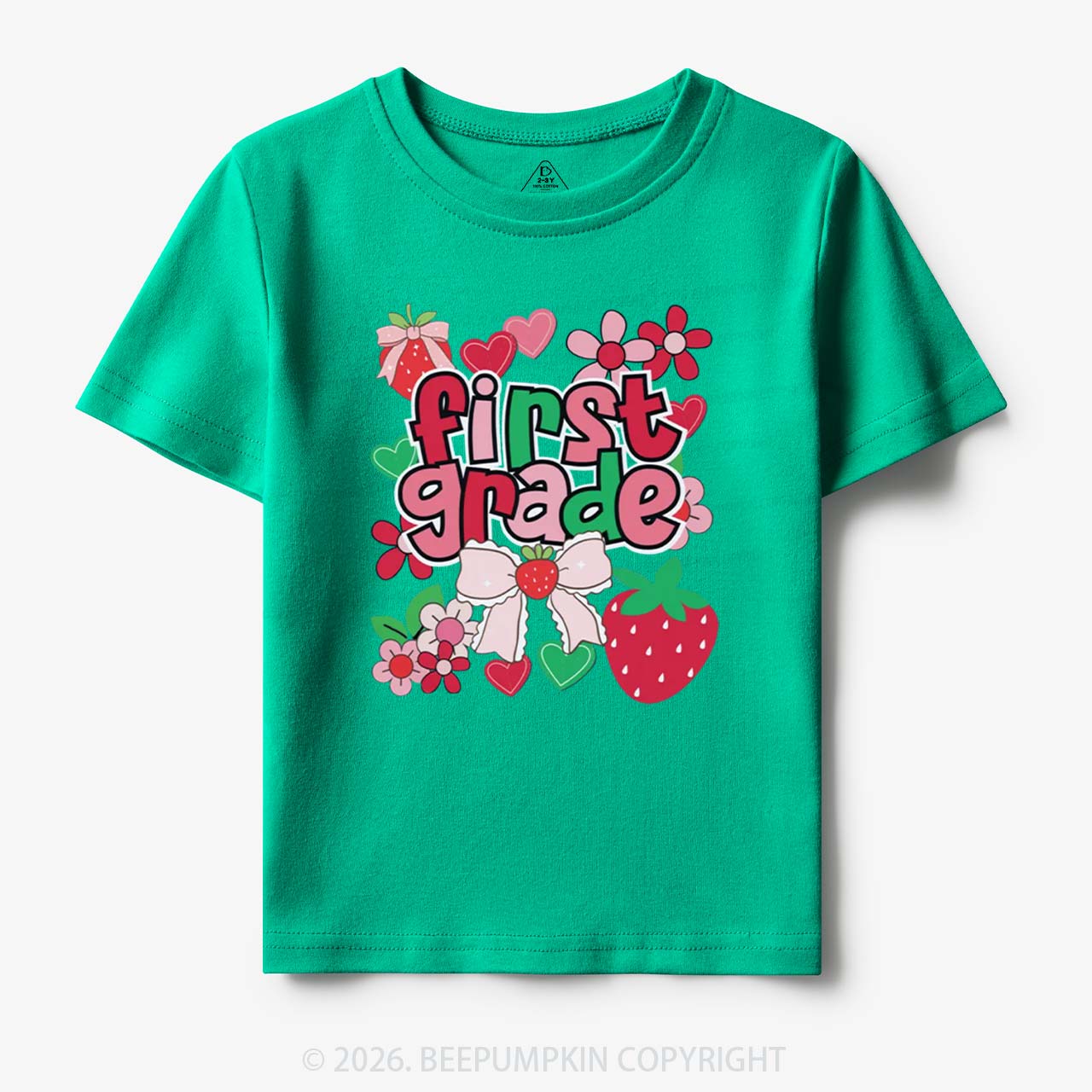 First Grade Strawberries Back to School Toddler&Kid's Tees