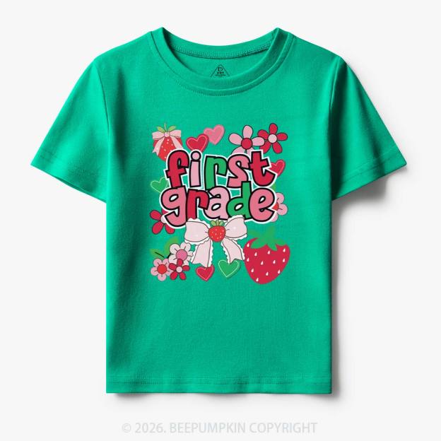 First Grade Strawberries Back to School Toddler&Kid's Tees
