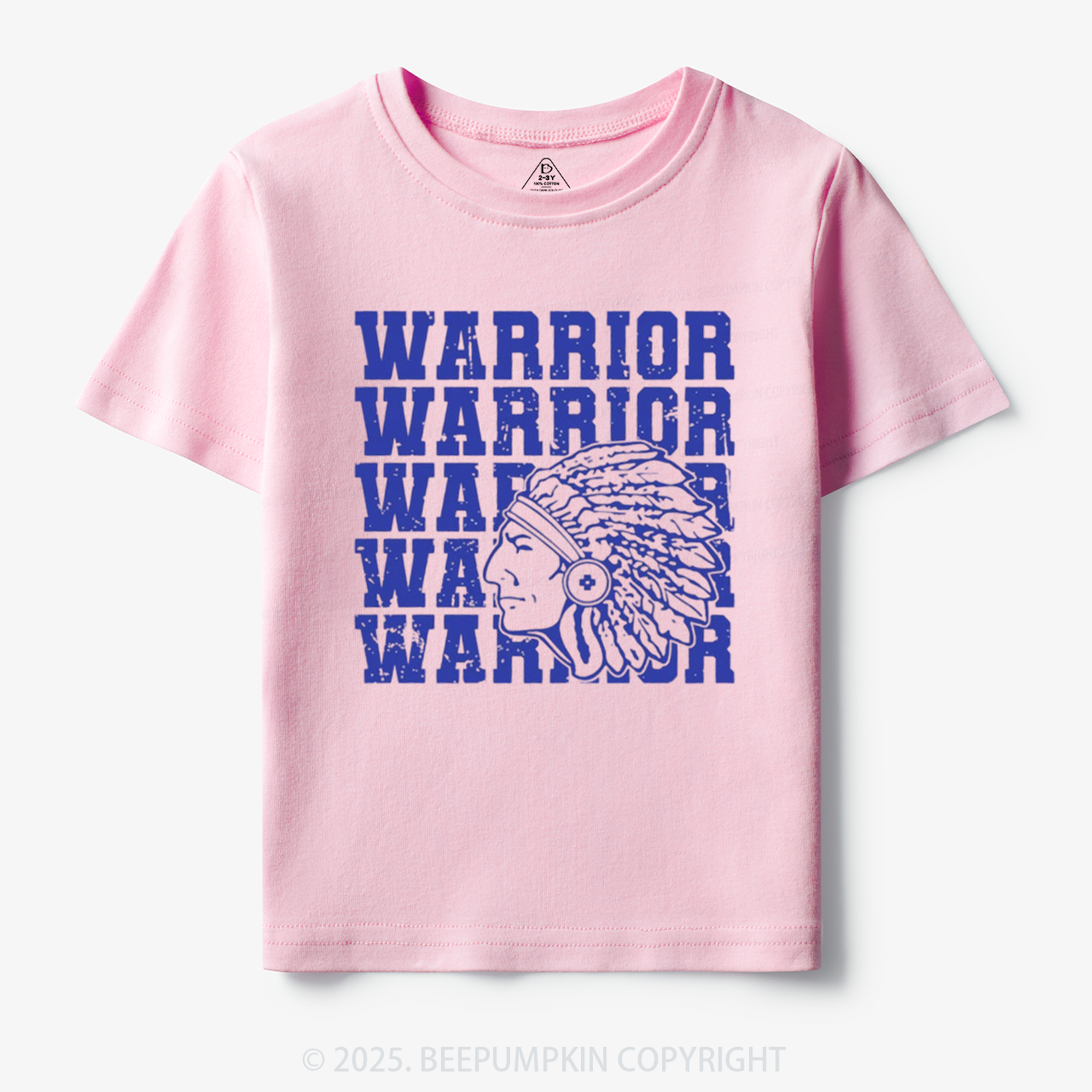 Personalized Warrior Mascot Toddler&Kid's Tees Beepumpkin