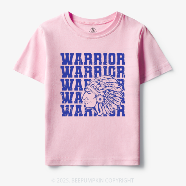 Personalized Warrior Mascot Toddler&Kid's Tees Beepumpkin