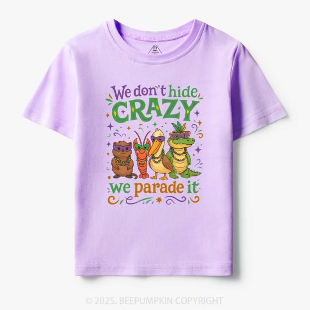 We Parade It Kids Mardi Gras Toddler&Kid's Tees Beepumpkin