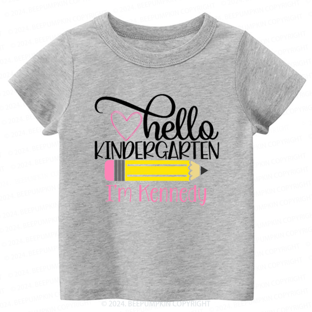 Personalized Pencil Toddler&Kids Tees 