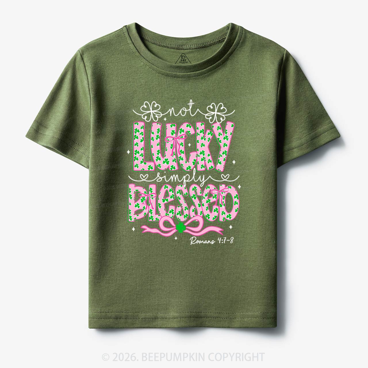 Not Lucky Simply Blessed St Patrick's Day Toddler&Kid's Tees Beepumpkin