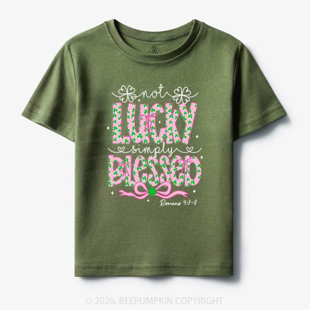 Not Lucky Simply Blessed St Patrick's Day Toddler&Kid's Tees Beepumpkin