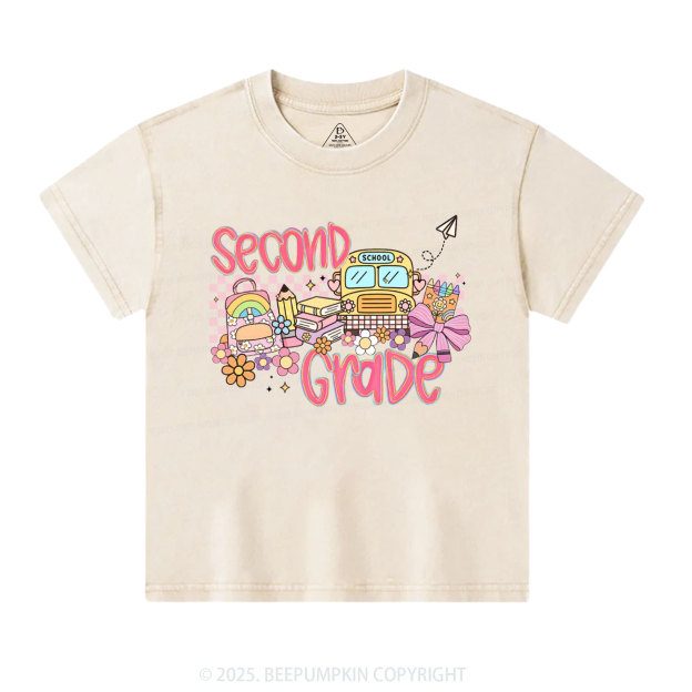 Personalized Happy School Journey Toddler&Kids Washed Tees