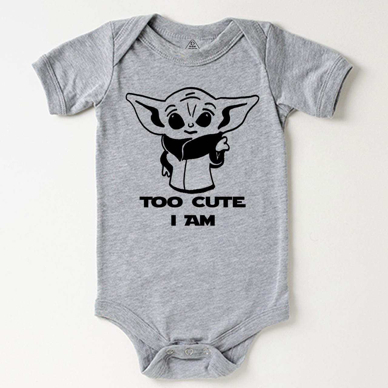 Too Cute I Am Baby Yoda Bodysuit Beepumpkin