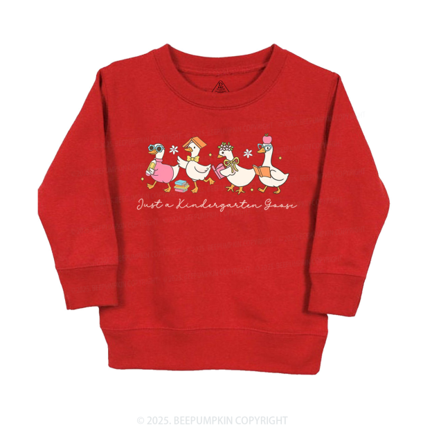 Personalized Back To School Goose Kid's Sweatshirt
