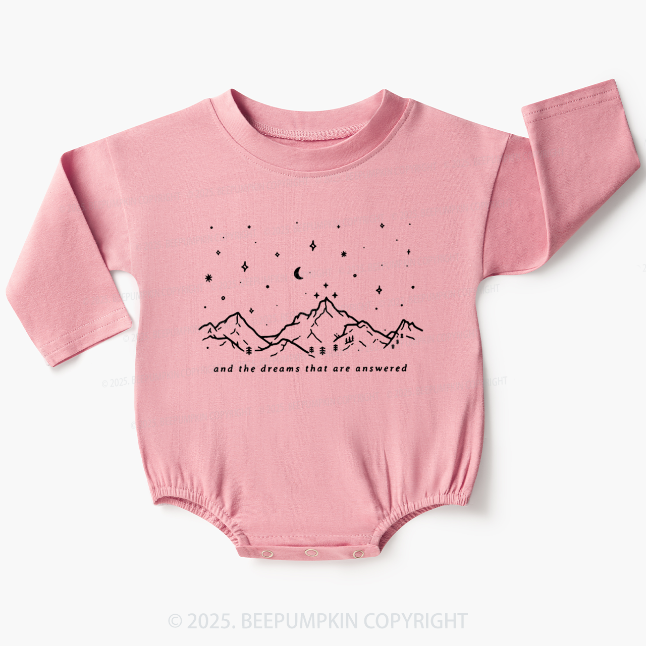 To The Stars Who Listen And The Dreams Baby Bubble Romper Beepumpkin