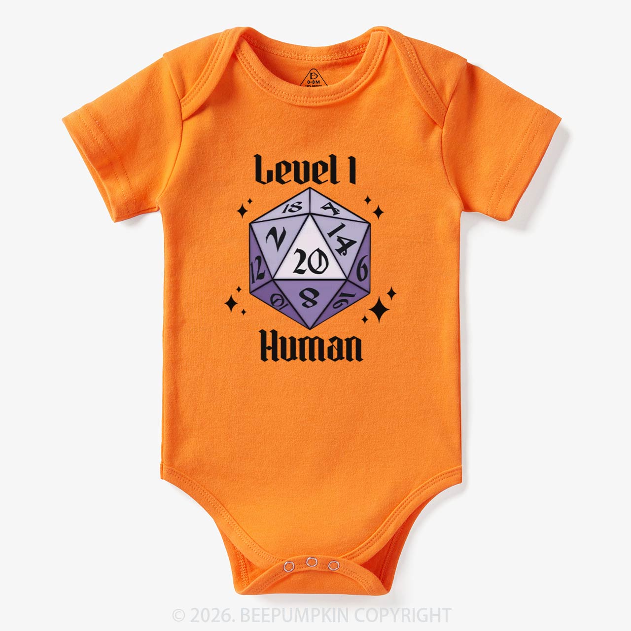 Level 1 Human Funny Gamer Bodysuit
