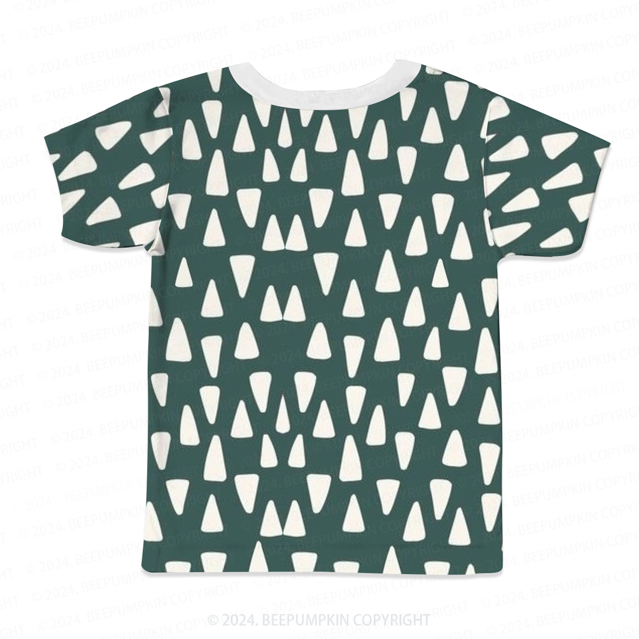 Rounded Corner Triangulation All Over Print Kids Tees