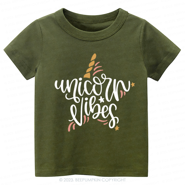 Unicorn Vibes Birthday Party Kids Shirt