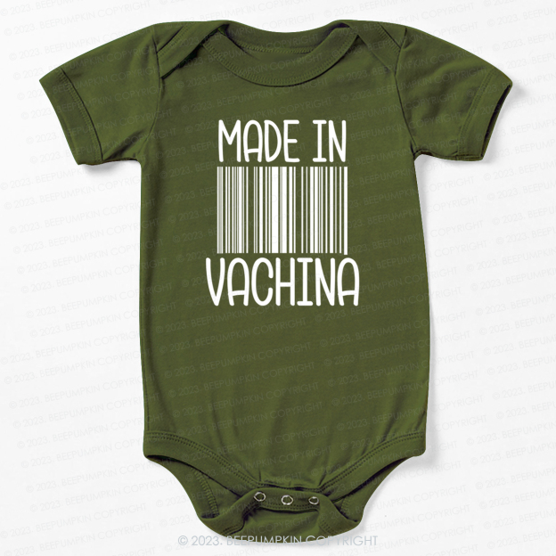 Funny Made In Vachina Bodysuit For Baby