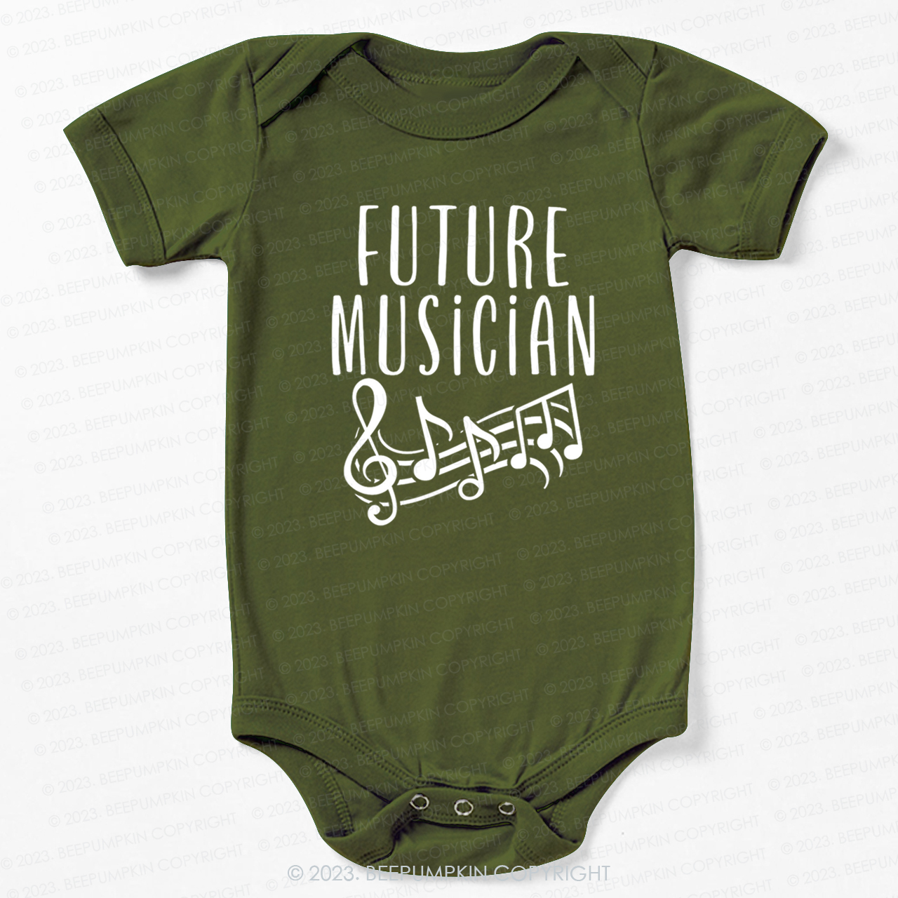 Future Musician Musical notes Bodysuit For Baby