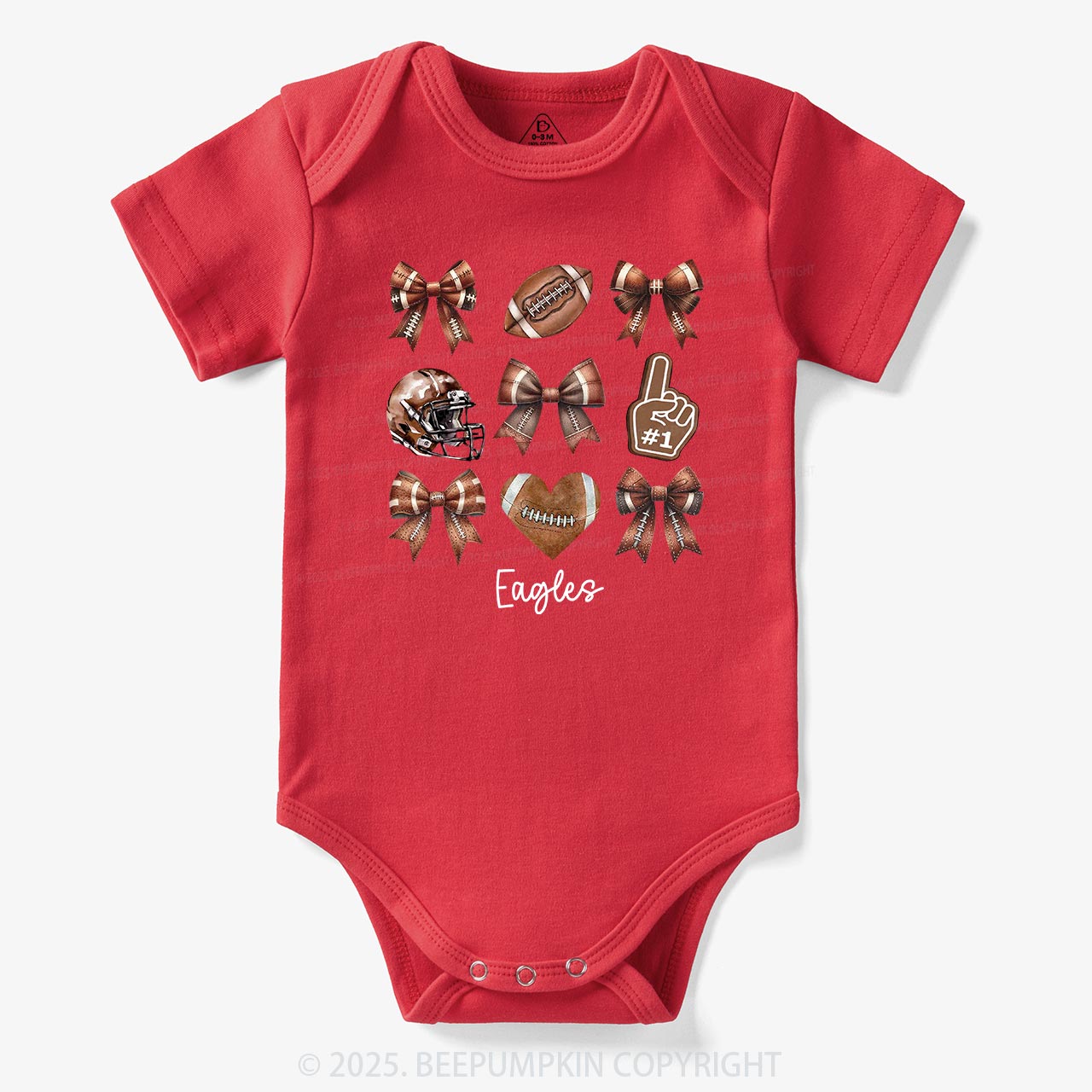Personalized Football Bodysuit Beepumpkin