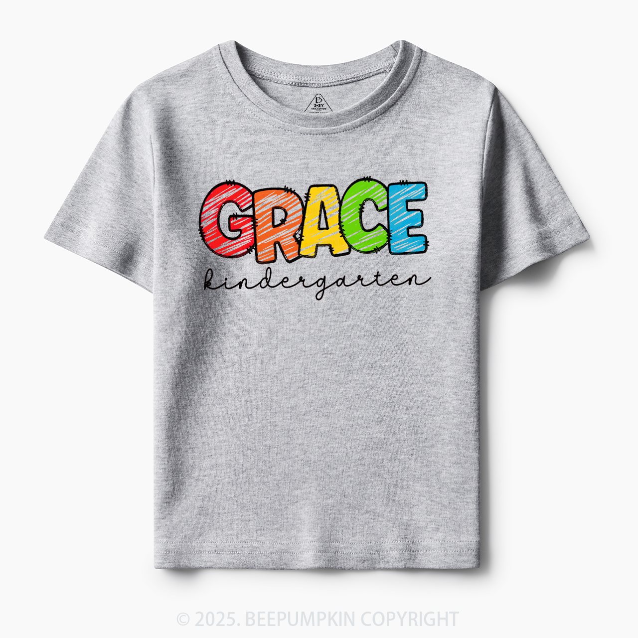 Personalized Rainbow Alphabet Name Toddler&Kid's Tees Beepumpkin