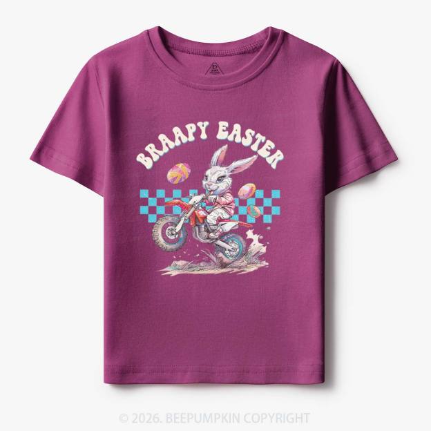 Braapy Easter Dirt Bike Toddler&Kid's Tees
