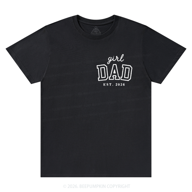 Personalized Girl Dad Est Year T-shirt