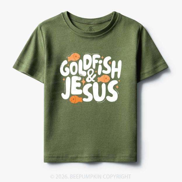 Retro Goldfish and Jesus Toddler&Kid's Tees