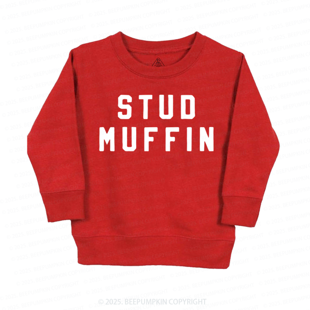Stud Muffin Valentines Day Kids Sweatshirt