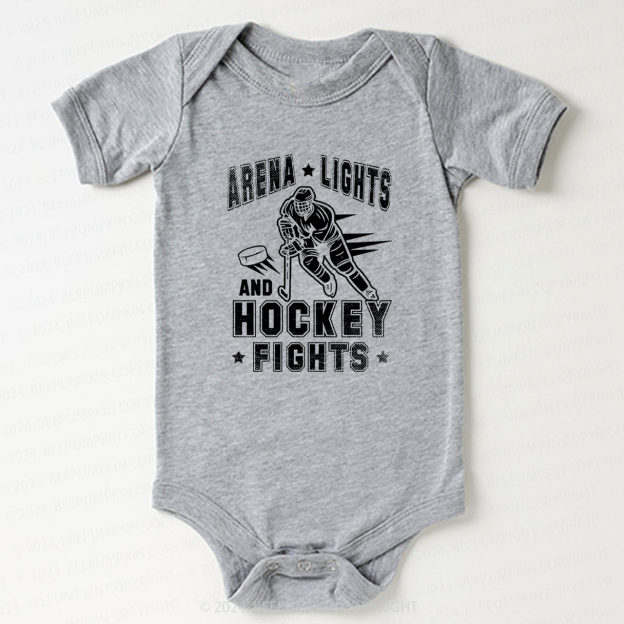 Arena Lights And Hockey Fights Bodysuit For Baby 