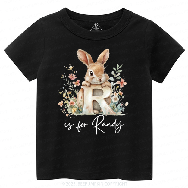 Personalized Name Animal Letter Toddler&Kid's Tees Beepumpkin