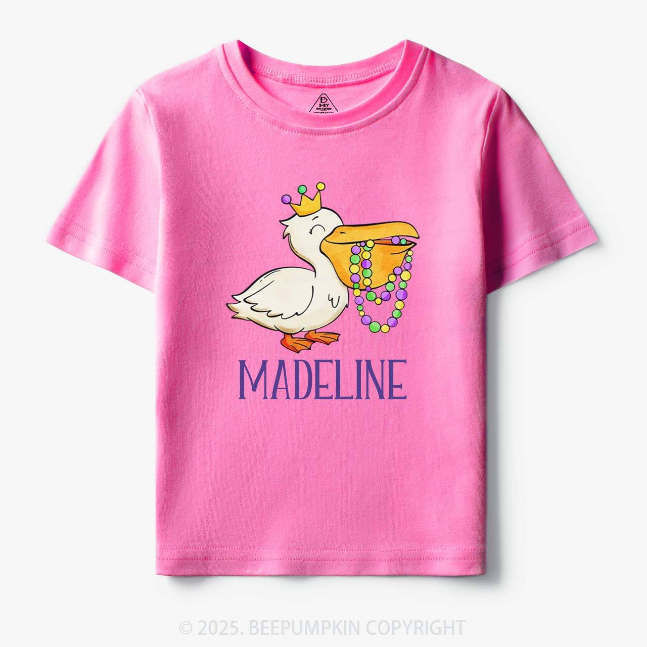 Personalized Louisiana Pelican Toddler&Kid's Tees Beepumpkin