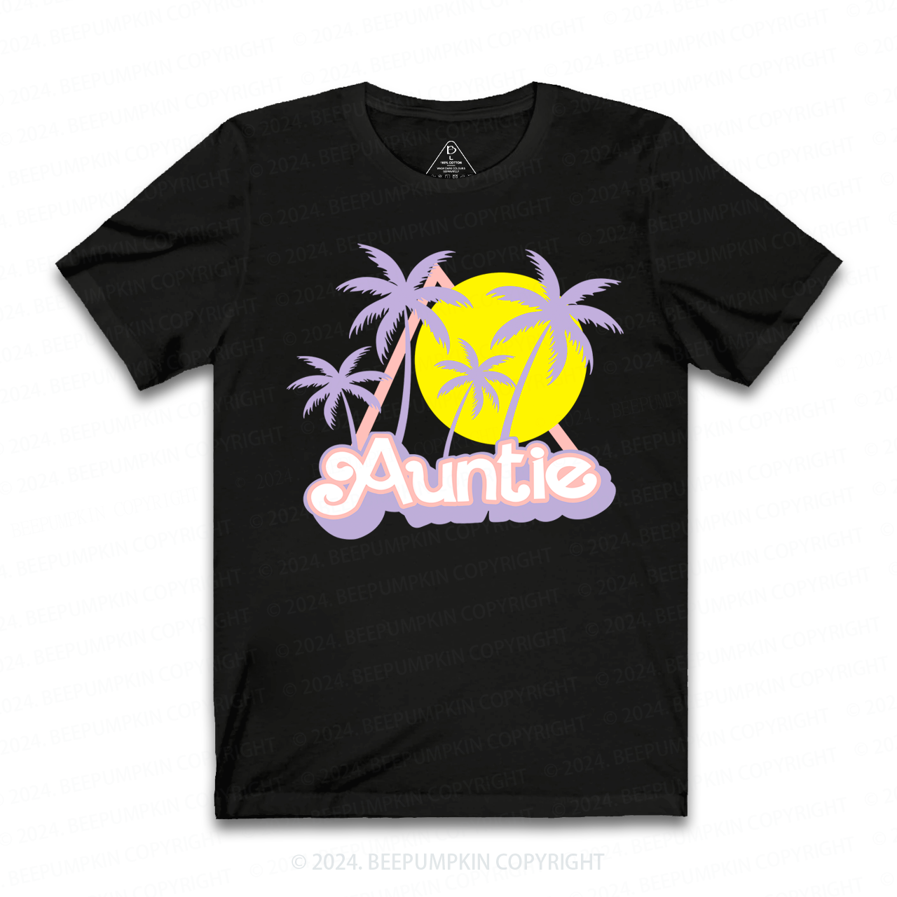Coconut Tree Sunset Aunt T-Shirts