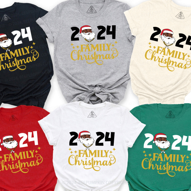 Santa Family Christmas 2024 Party Shirts Beepumpkin