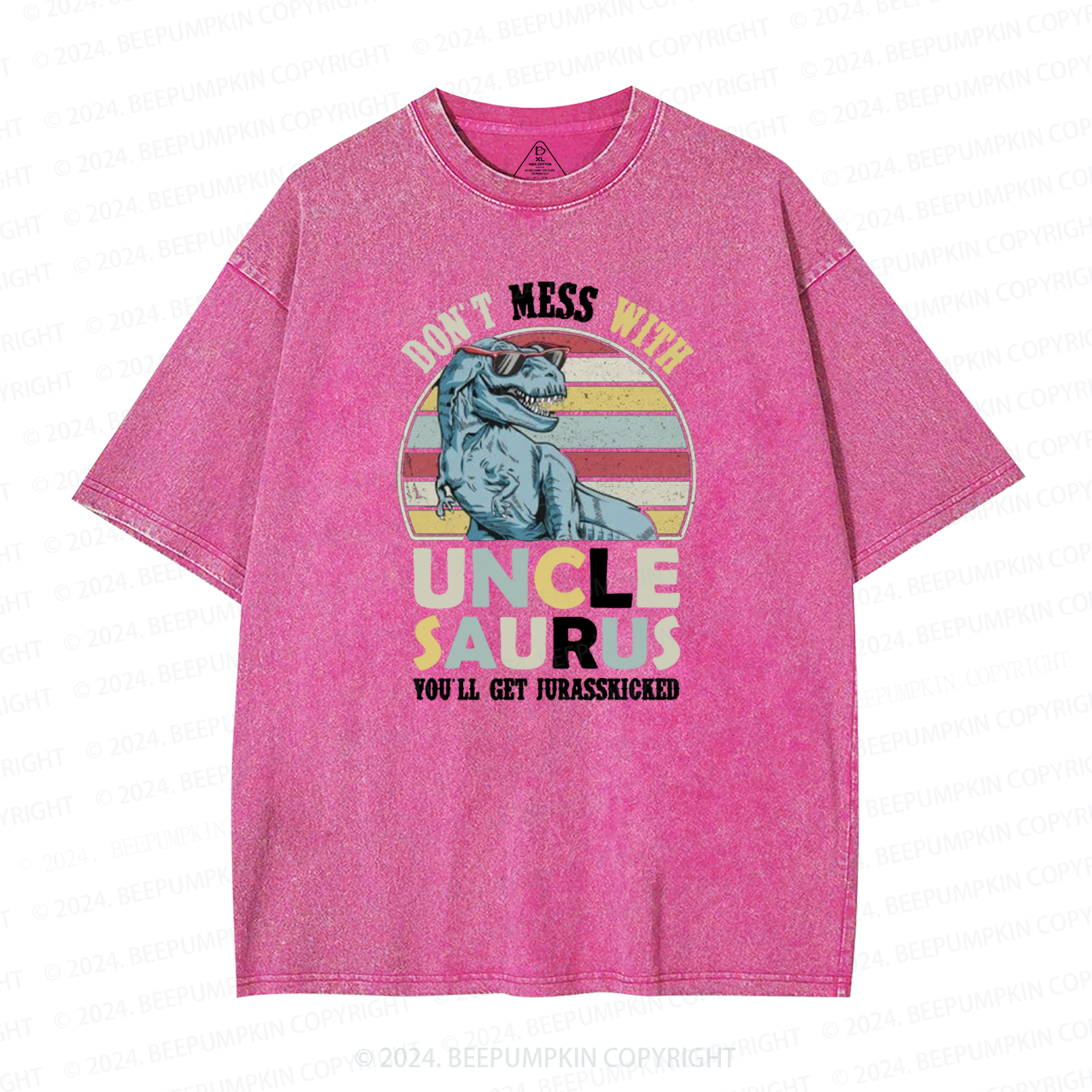 Don't Mess With Uncle Saurus Uncle Washed T-Shirts 
