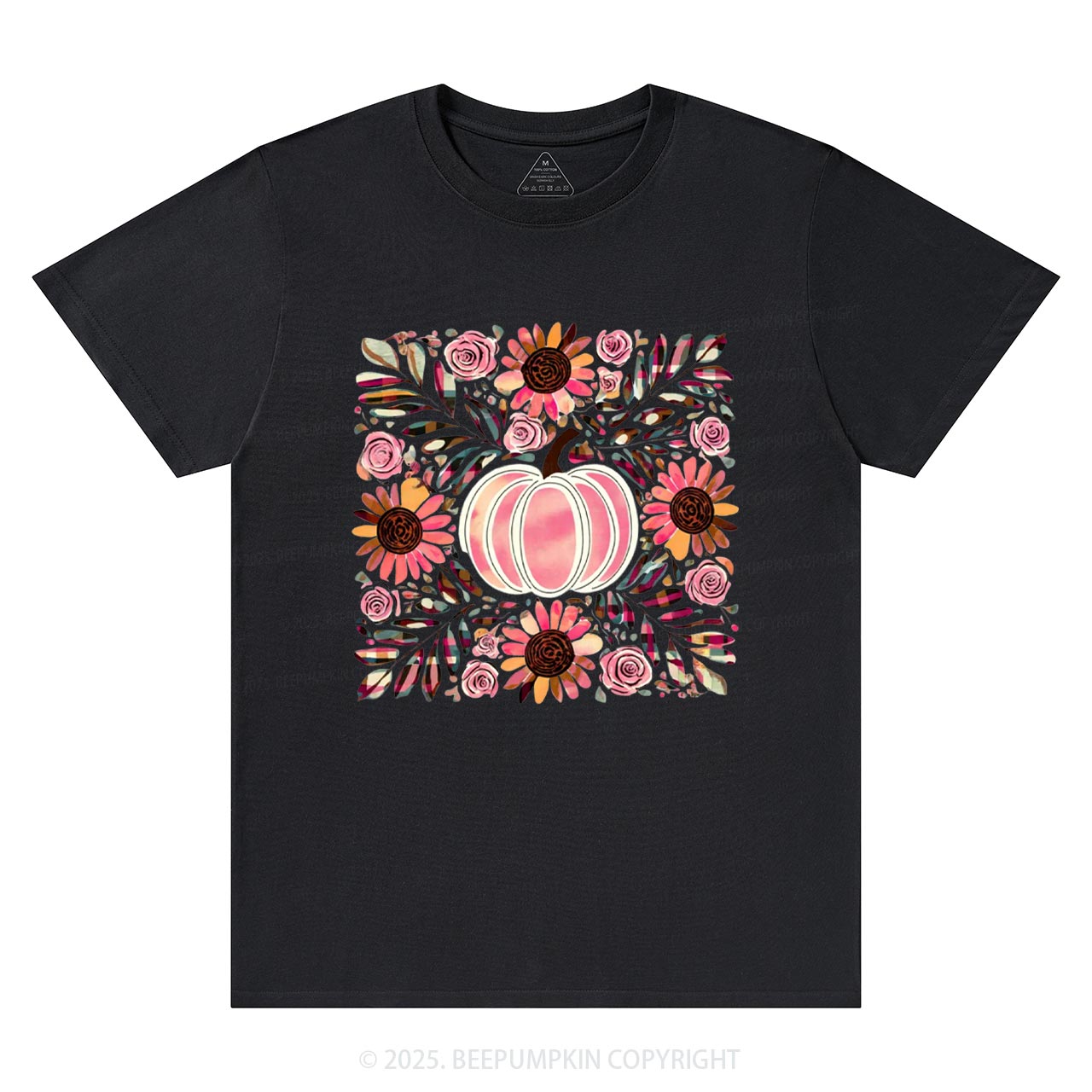 Boho Floral Pumpkin T-Shirts Beepumpkin