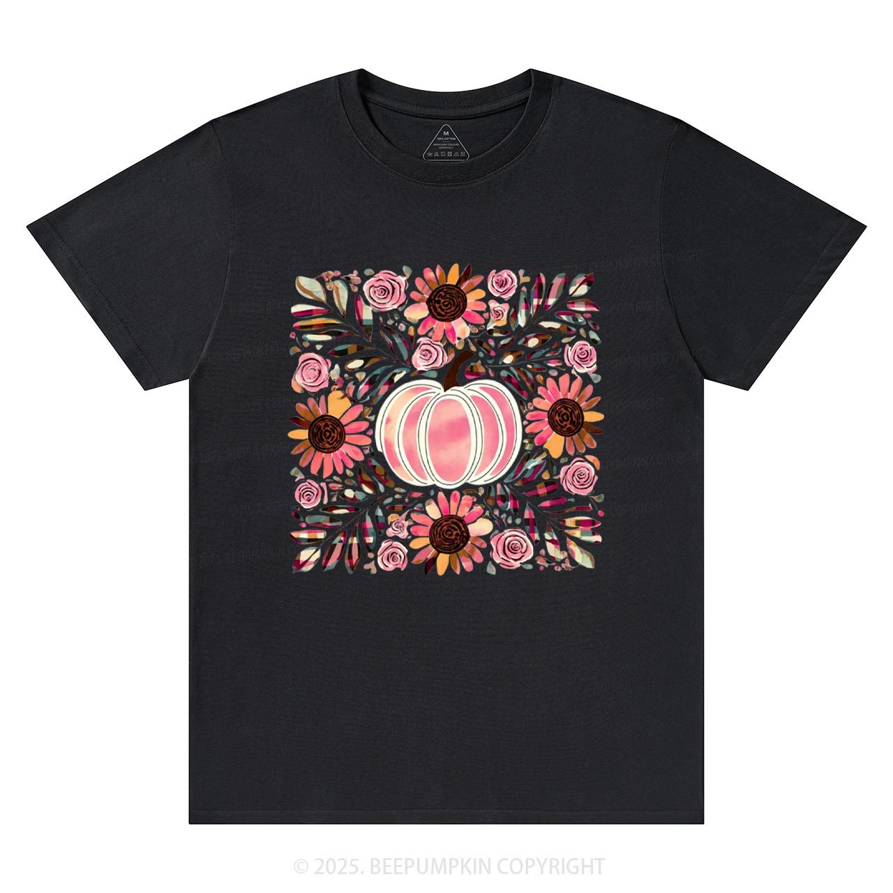 Boho Floral Pumpkin T-Shirts Beepumpkin