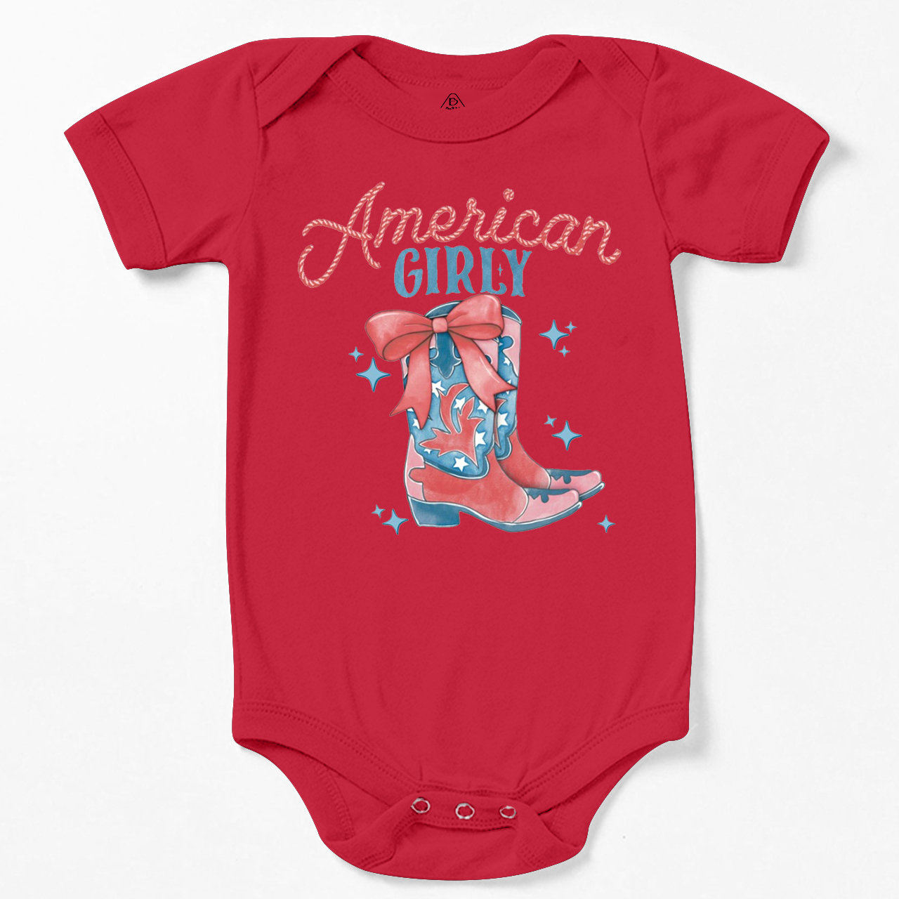 July 4th American Girly Cowgirl Bodysuit Beepumpkin