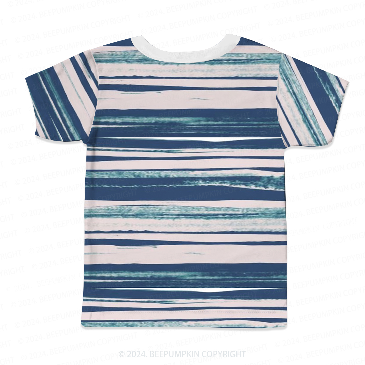 Watercolor Gradient Stripes All Over Print Kids Tees