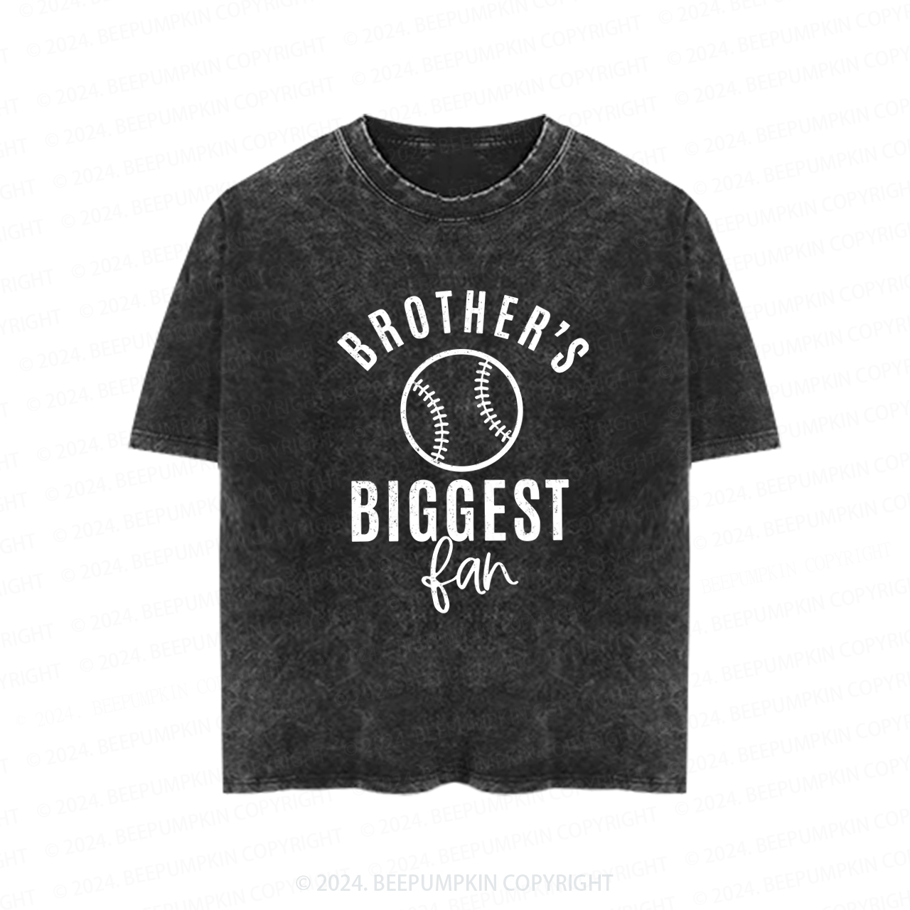 Brother's Biggest Fan Baseball Toddler&Kids Washed Tees  