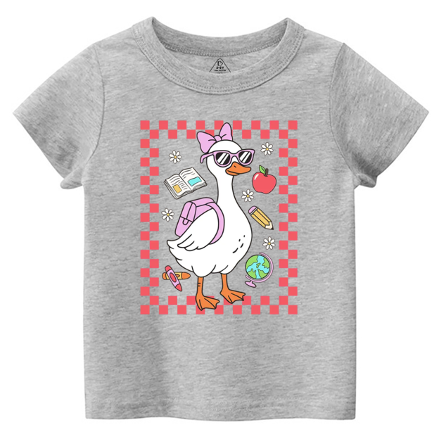 Back To School Girl Goose Toddler&Kid's Tees Beepumpkin