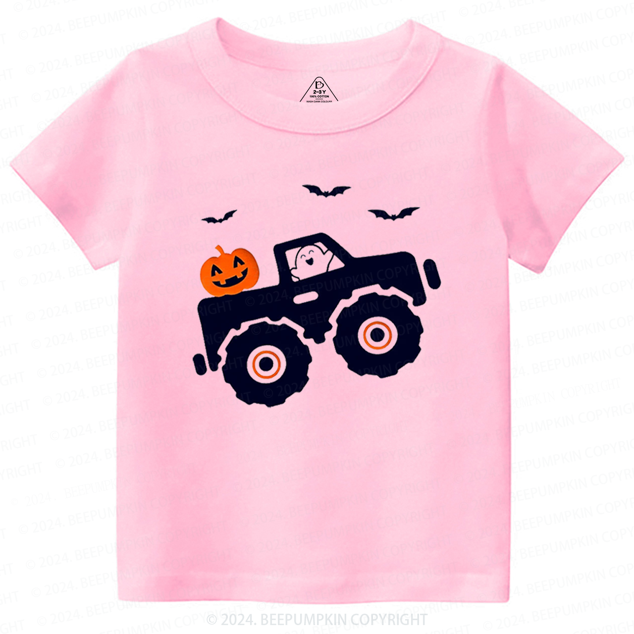Halloween Monster Truck Toddler&Kids Tees 