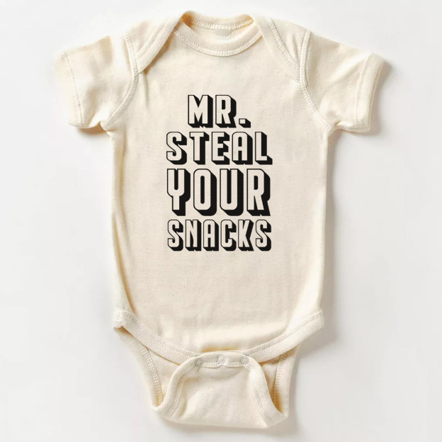 Mr Steal Your Snacks Bodysuit For Baby