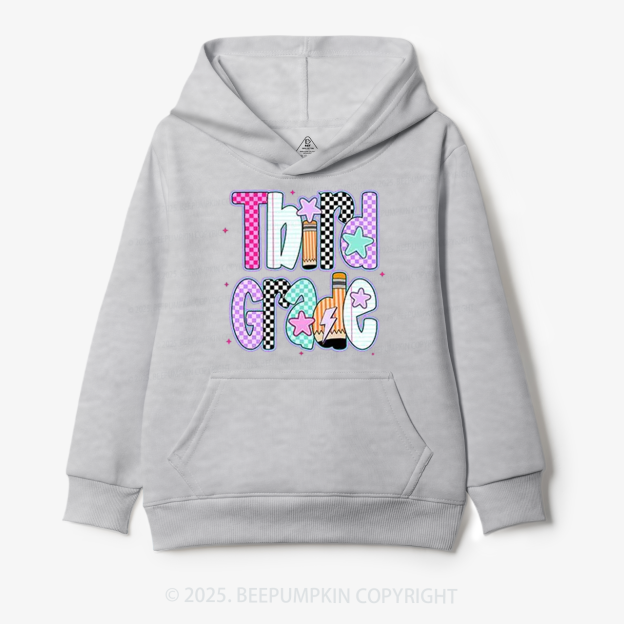 Personalized Purple Aura Grade Kid's Hoodies Beepumpkin