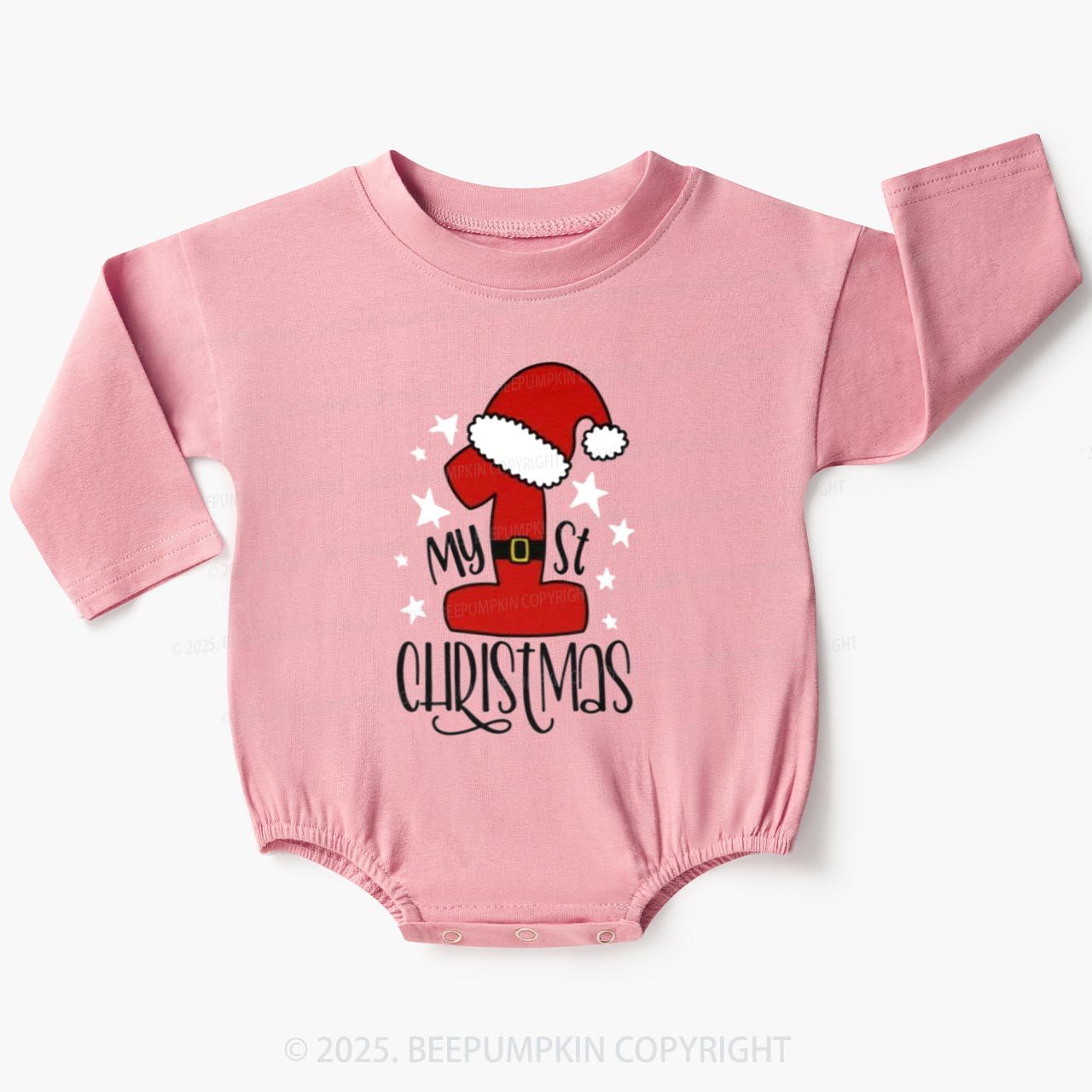 My 1st Christmas Baby Bubble Romper Beepumpkin