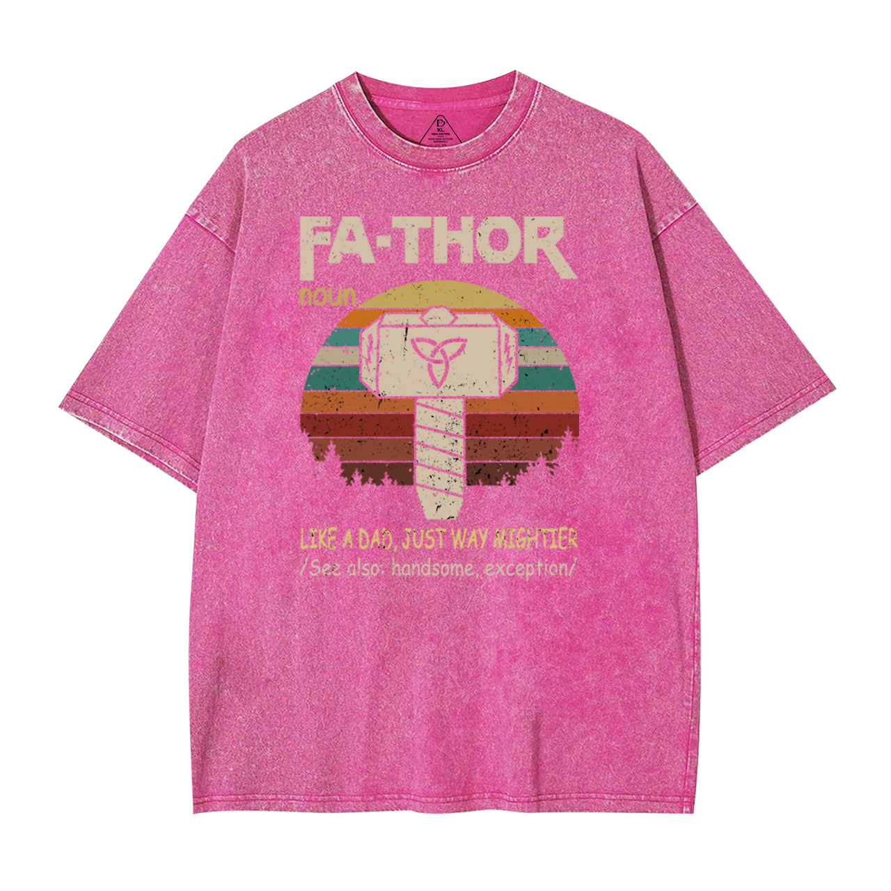 Fa-Thor Dad Washed T-Shirts