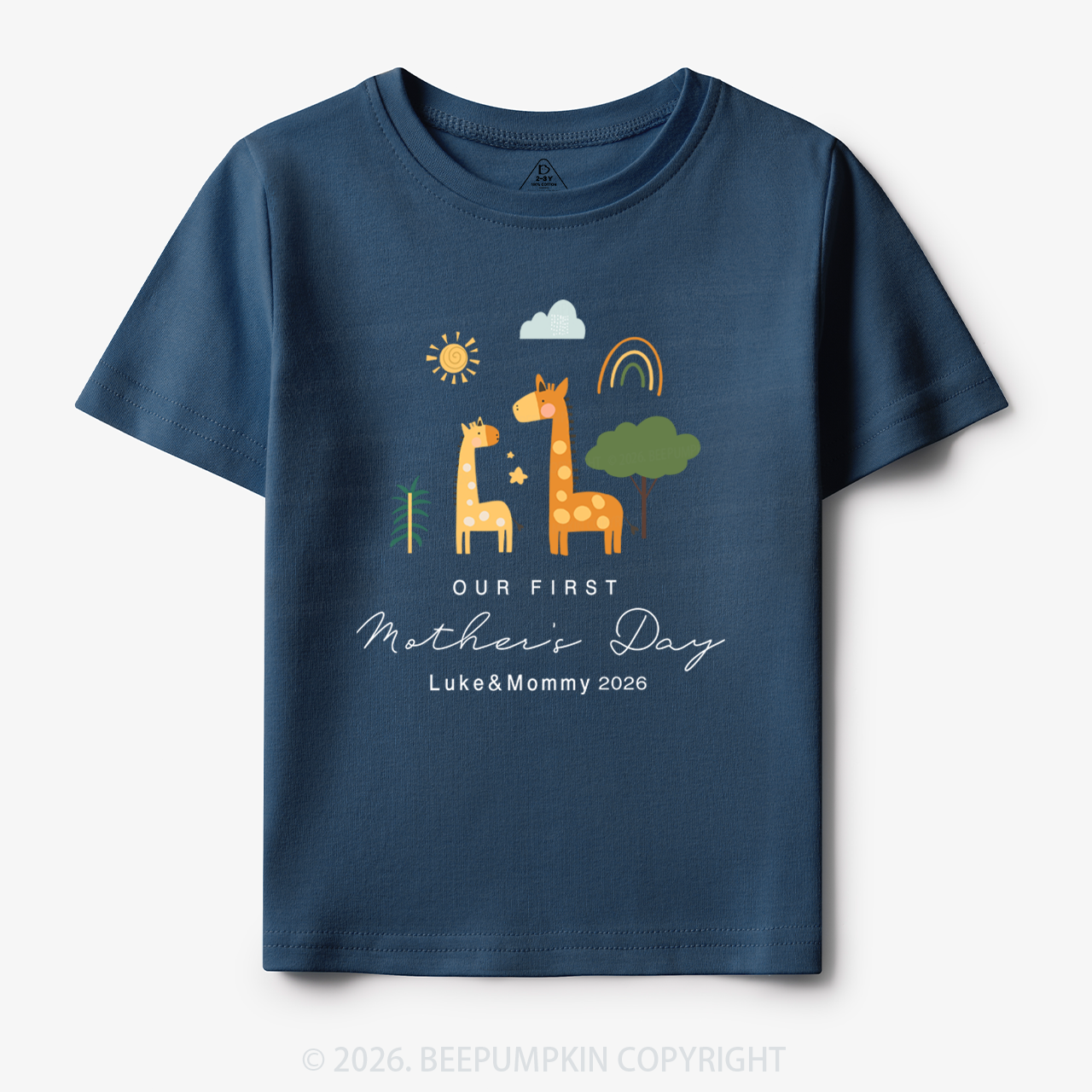Personalized First Mother's Day Toddler&Kid's Tees Beepumpkin