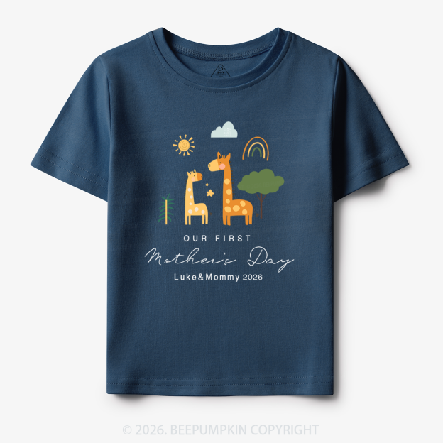 Personalized First Mother's Day Toddler&Kid's Tees Beepumpkin